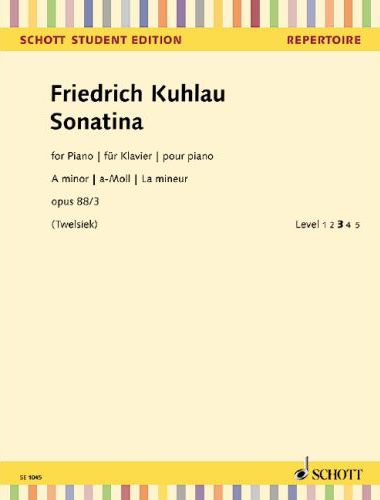 KUHLAU - SONATINA FÖR PIANO a MINOR OP.88/3 (TWELSIEK) LEVEL 3
