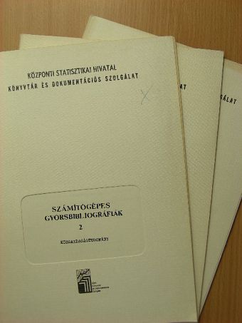Számítógépes gyorsbibliográfiák 2/1-3. [antikvár]