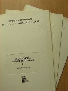 Számítógépes gyorsbibliográfiák 2/1-3. [antikvár]