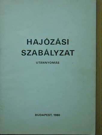 Hajózási szabályzat [antikvár]