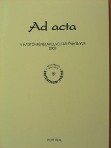 Szijj Jolán - Ad acta 2003 [antikvár]