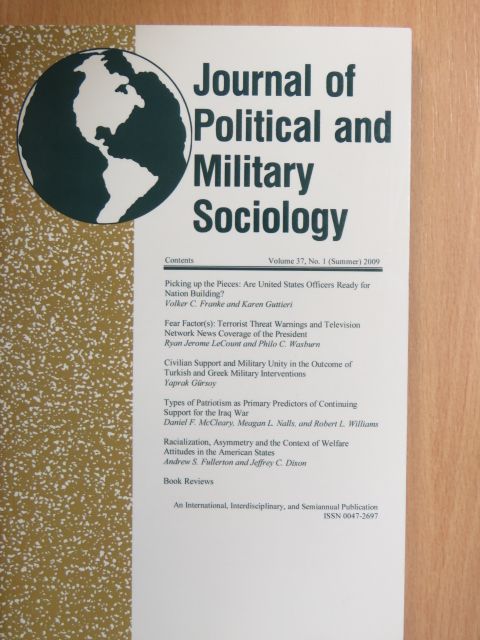 Daniel F. McCleary - Journal of Political and Military Sociology Summer 2009 [antikvár]
