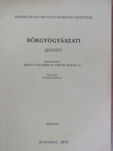 Bőrgyógyászati jegyzet [antikvár]