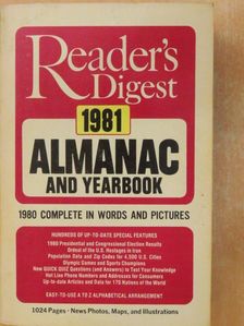 Reader's Digest 1981 Almanac and Yearbook [antikvár]