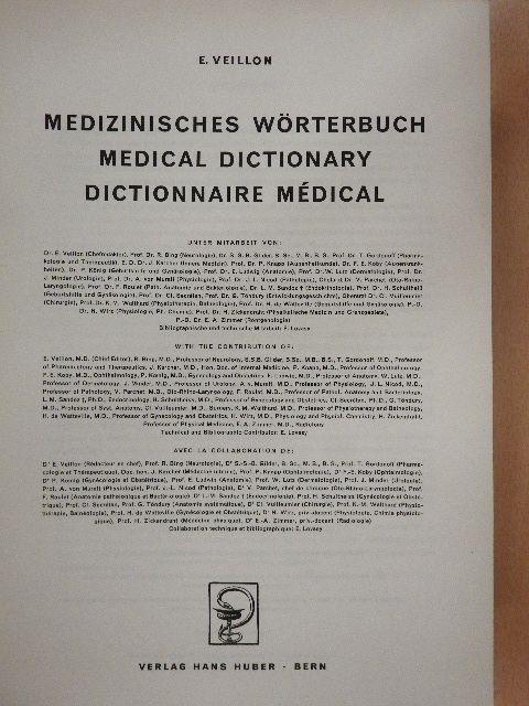 Medizinisches Wörterbuch/Medical Dictionary/Dictionnaire Médical [antikvár]
