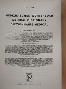 Medizinisches Wörterbuch/Medical Dictionary/Dictionnaire Médical [antikvár]
