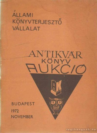 Antikvár könyvek katalógusa VI. [antikvár]