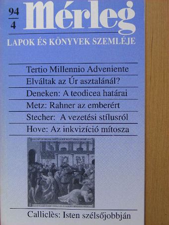B. V. Hove - Mérleg 1994/4. [antikvár]