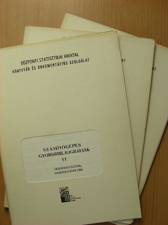 Számítógépes gyorsbibliográfiák 11/1-2, 4. [antikvár]