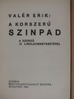 Valér Erik - A korszerű szinpad [antikvár]