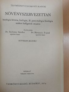 Dánosné Dr. Juhász Gabriella - Növényszervezettan [antikvár]