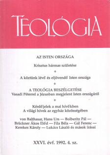 SZENNAY ANDRÁS - Teológia 1992/4. [antikvár]