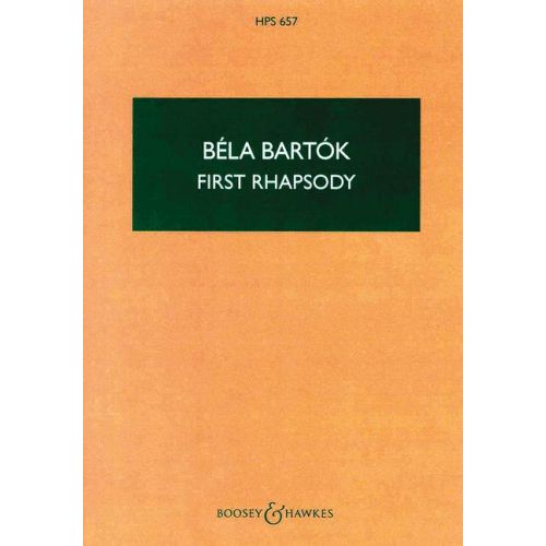 Bartók Béla - FIRST RHAPSODY FOR VIOLIN AND ORCHESTRA POCKET SCORE