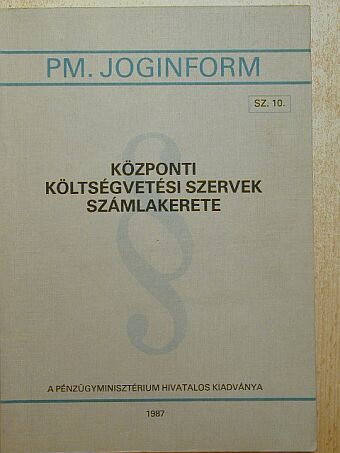 Központi költségvetési szervek számlakerete [antikvár]