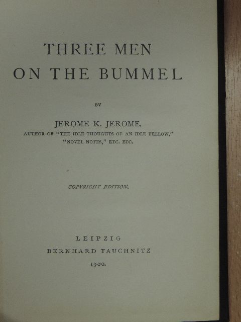 Jerome K. Jerome - Three men on the bummel [antikvár]