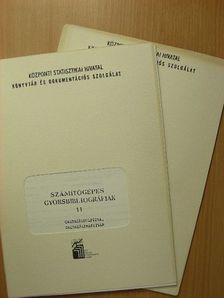 Számítógépes gyorsbibliográfiák 11/2-3. [antikvár]