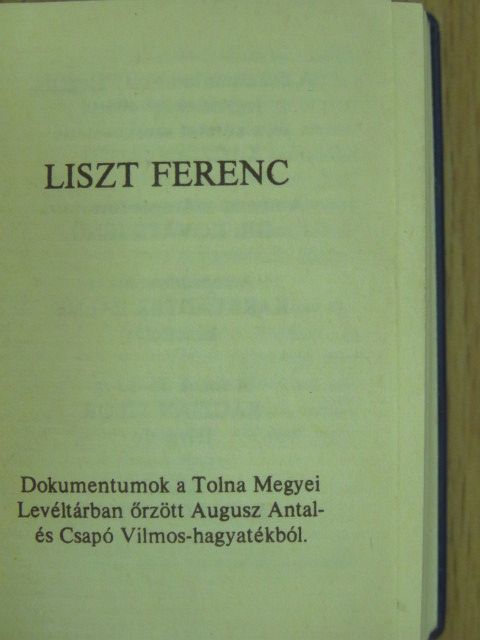 Liszt Ferenc (minikönyv) [antikvár]