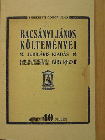 Bacsányi János - Bacsányi János költeményei [antikvár]