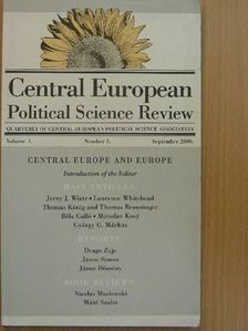 Dömény János - Central European Political Science Review September 2000. [antikvár]