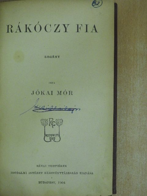 Jókai Mór - Rákóczy fia [antikvár]