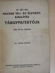 Az 1927. évi magyar táj- és életkép-kiállítás tárgymutatója [antikvár]