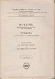 Jolsvay Alajos, Székessy Vilmos - Mutatók Magyarország állatvilága 1-50. füzeteihez - Indices ad fasciculos I-L. Faunae Hungariae [antikvár]