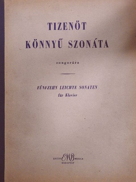 Tizenöt könnyű szonáta zongorára [antikvár]