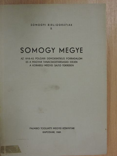Somogy megye [antikvár]