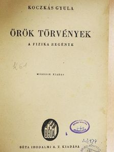 Koczkás Gyula - Örök törvények [antikvár]