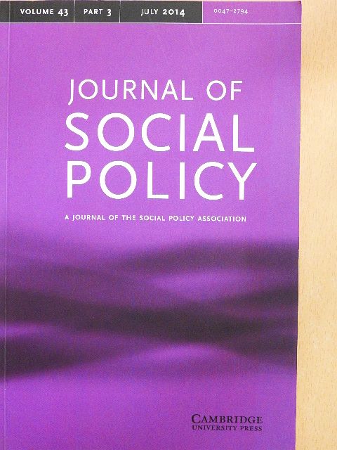 Ade Kearns - Journal of Social Policy July 2014 [antikvár]