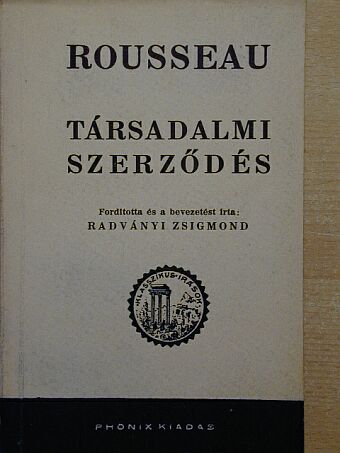 Jean-Jacques Rousseau - Társadalmi szerződés [antikvár]