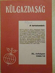 Dr. Ujlaki László - Külgazdaság 1996/10 [antikvár]