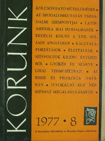 Angi István - Korunk 1977. augusztus [antikvár]