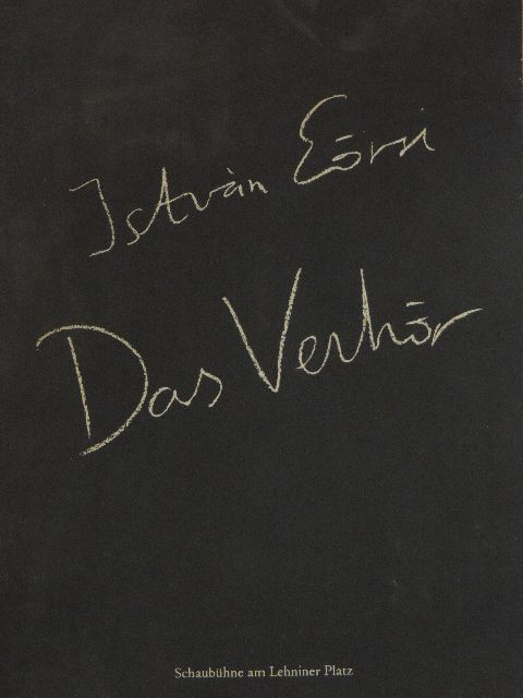 Eörsi István - Das Verhör [antikvár]