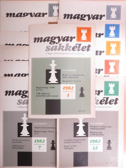 Meleghegyi Csaba - Magyar Sakkélet 1982. január-december [antikvár]