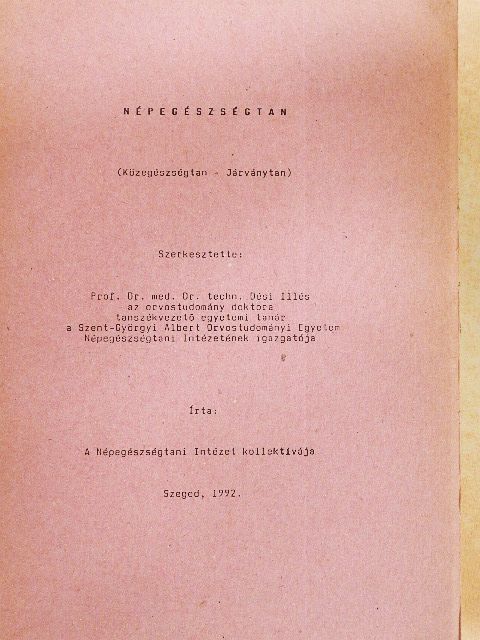 Dr. Barabás Katalin - Népegészségtan [antikvár]
