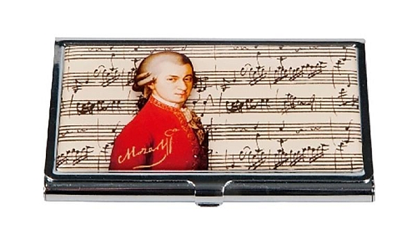 NÉVJEGYKÁRTYA TARTÓ - MOZART, BEETHOVEN
