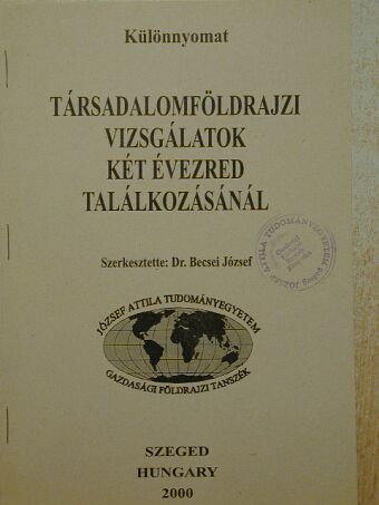 A magyarországi településállomány változásainak néhány sajátossága [antikvár]