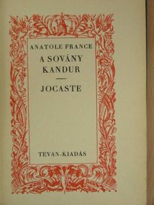 Anatole France - A sovány kandur/Jocaste [antikvár]