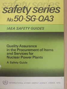 Quality Assurance In The Procurement Of Items And Services For Nuclear Power Plants [antikvár]