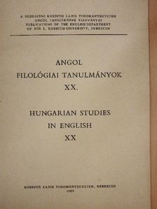 Erzsébet Mészáros - Angol filológiai tanulmányok XX. [antikvár]