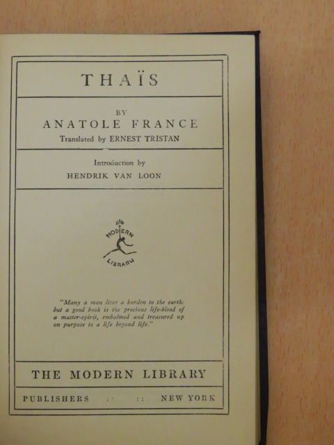 Anatole France - Thais  [antikvár]