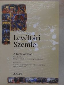 Anna Svenson - Levéltári Szemle 2003/4. [antikvár]