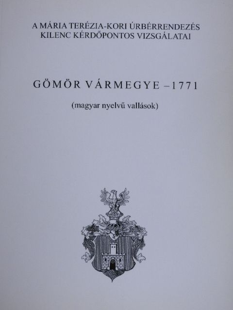 Gömör Vármegye - 1771 [antikvár]
