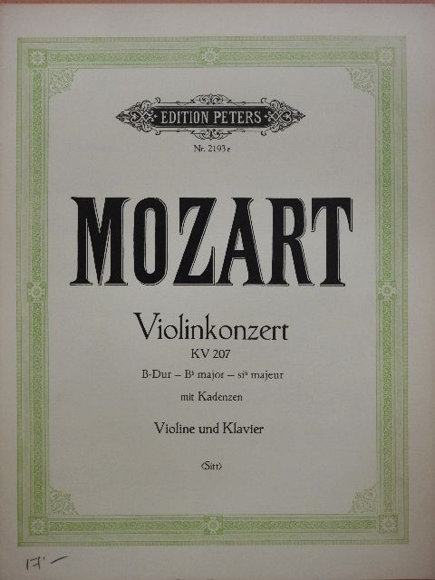 Mozart - Violinkonzert KV 207 [antikvár]