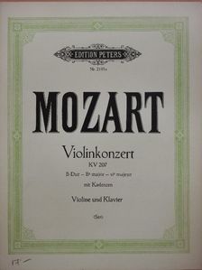 Mozart - Violinkonzert KV 207 [antikvár]