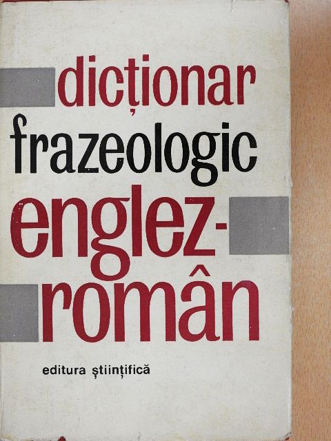 Adrian Nicolescu - Dictionar frazeologic Englez-Roman [antikvár]