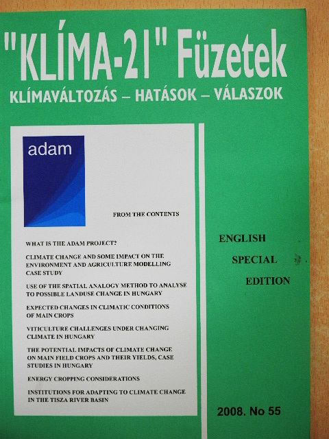 Andrási Zoltán - "Klíma-21" Füzetek 2008/55. [antikvár]