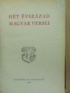Ábrányi Emil - Hét évszázad magyar versei [antikvár]