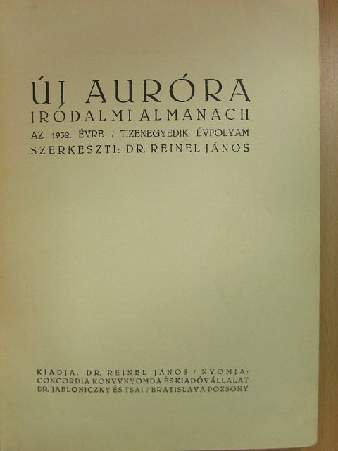 Bárd Oszkár - Új Auróra az 1932. évre [antikvár]